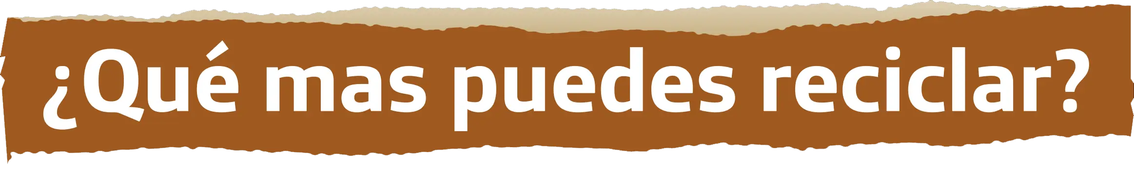 ¿Qué podemos reciclar?